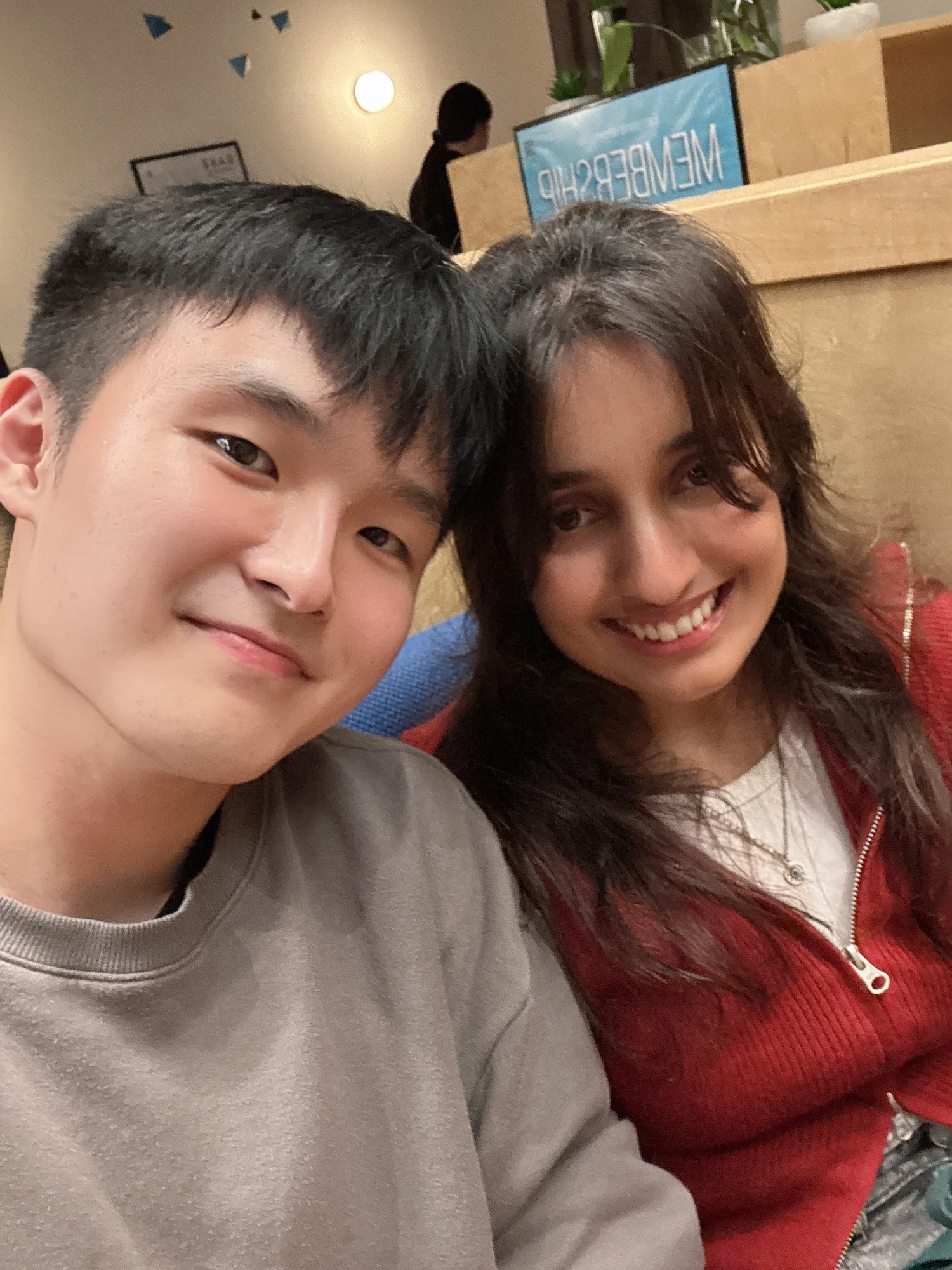 cafe selfie together