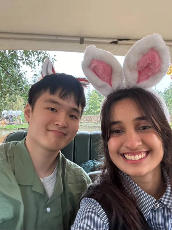 bunny ears selfie